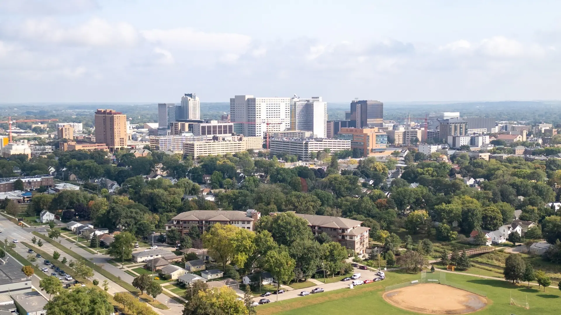 Rochester, MN aerial view